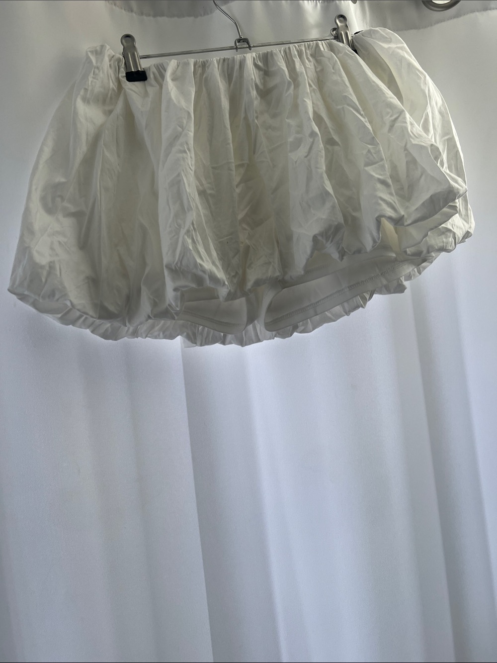 Fashion Nova White Layered Tulle Puffed Skirt Slip